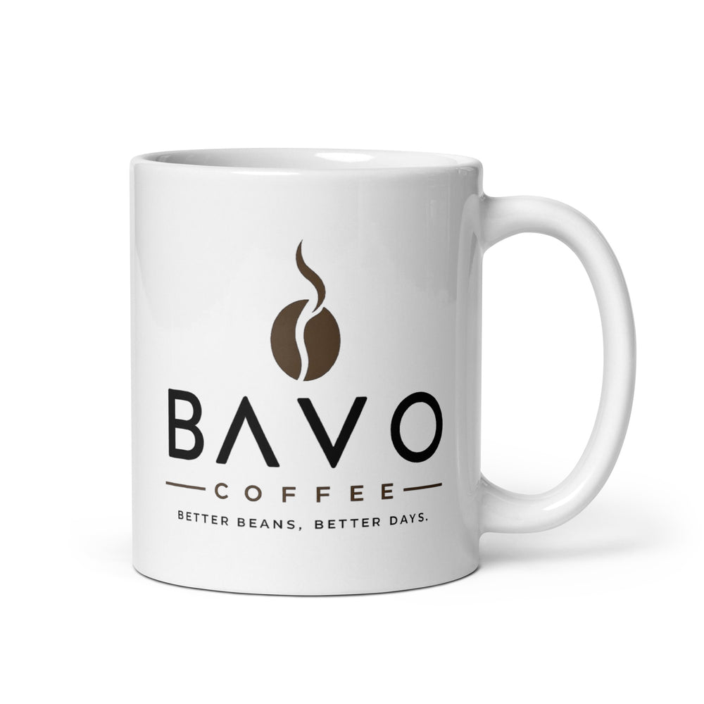 BAVO White glossy mug